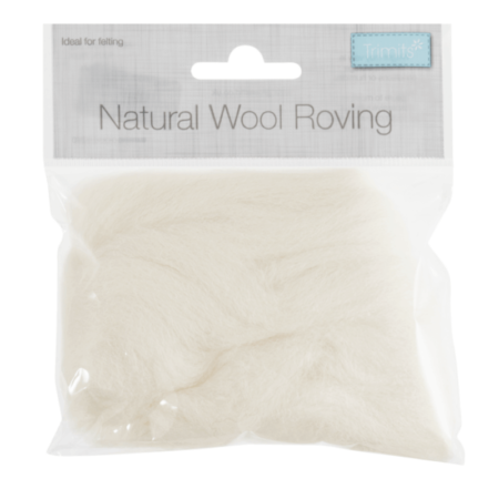 Natural Wool Roving 10g - Image 9
