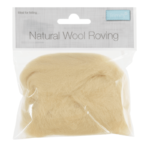 Natural Wool Roving 10g
