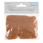 Natural Wool Roving 10g