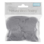 Natural Wool Roving 10g