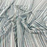 Aqua Grey Stripe