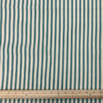 Baltic Teal Ticking Stripe