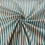 Baltic Teal Ticking Stripe