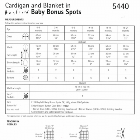 Hayfield Baby Bonus Spots DK 100g - Image 9