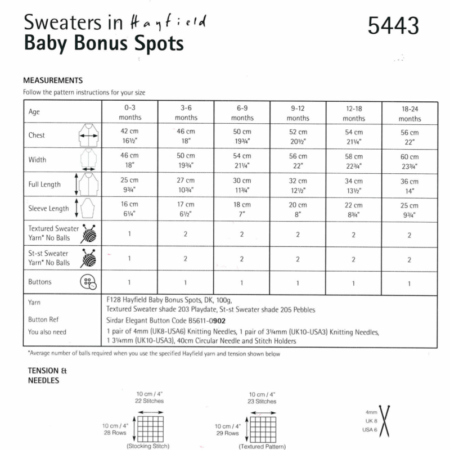 Hayfield Baby Bonus Spots DK 100g - Image 15