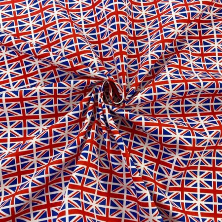 Union Jack Flag Cotton Poplin - Image 3