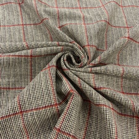Windowpane Cross Weave Wool