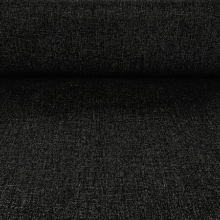 Sharkskin Weave Black Wool Linen Mix - Image 5