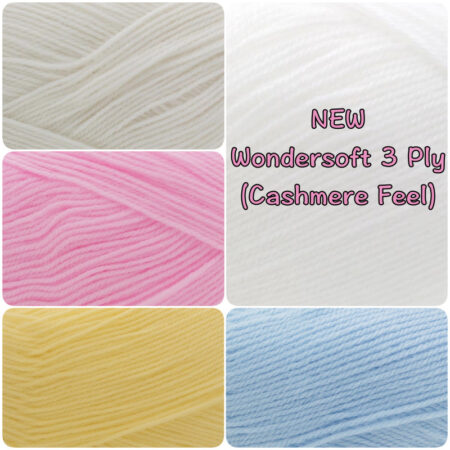 New Wondersoft Cashemere Feel 3 Ply 100g