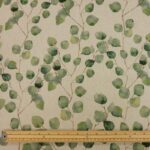 Watercolour Leaves Linen Look