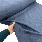Denim Wool Mix Melton