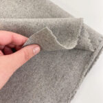 Grey Wool Mix Melton