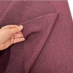Burgundy Wool Mix Melton