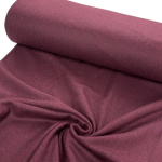 Burgundy Wool Mix Melton