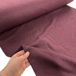 Burgundy Wool Mix Melton