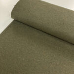 Olive Wool Mix Melton