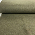 Olive Wool Mix Melton