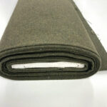 Olive Wool Mix Melton