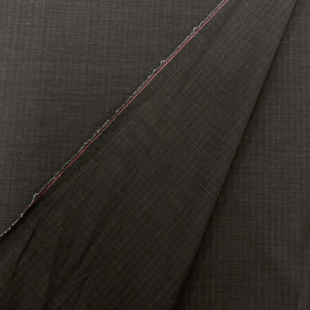 Charcoal Black Dot Weave Pure Wool Suiting - Image 6