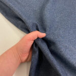 Denim Wool Mix Melton
