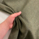 Olive Wool Mix Melton