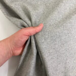 Grey Wool Mix Melton