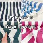 Water Repellent and UV Resistant Polyester Stripe