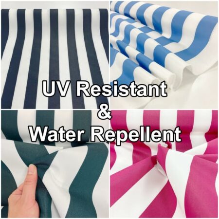 Water Repellent and UV Resistant Polyester Stripe