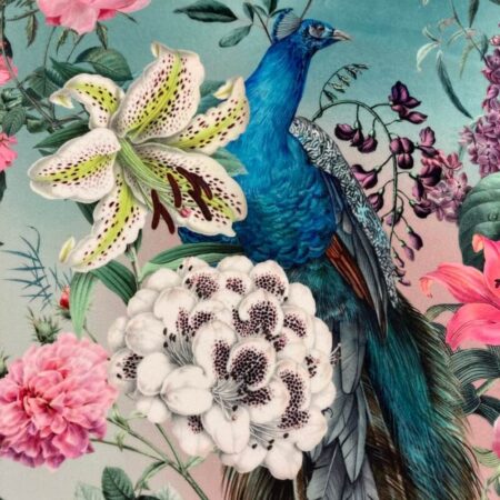 Peacock Blossom Upholstery Velvet - Image 5