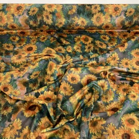 Van Gogh Sunflowers Upholstery Velvet - Image 6
