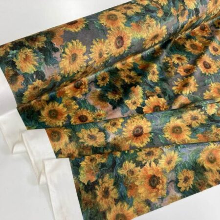 Van Gogh Sunflowers Upholstery Velvet