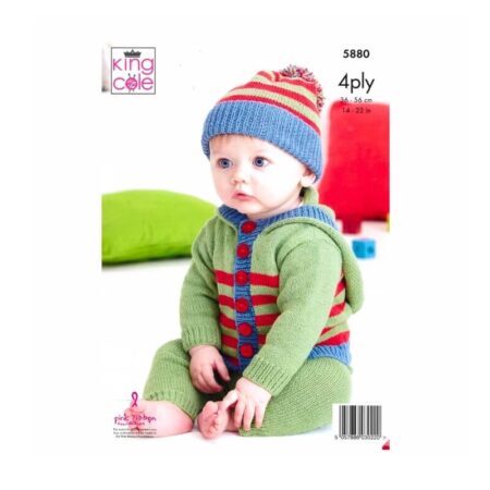 King Cole DK Baby Set Pattern 5880 - Image 2