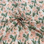 Pastel Poppies Cotton Lawn