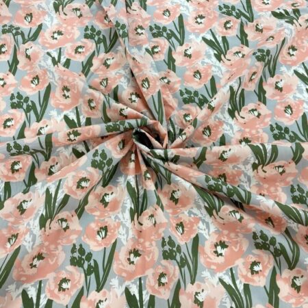 Pastel Poppies Cotton Lawn - Image 3