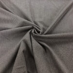 Circles Teal  Black Viscose Suiting