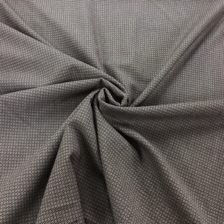 Circles Teal  Black Viscose Suiting - Image 3