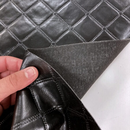 Black Trellis PVC Vinyl - Image 2