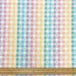 Rainbow Gingham Heart Cotton
