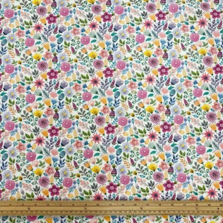 Floral Butterfly Panama PolyCotton - Image 2