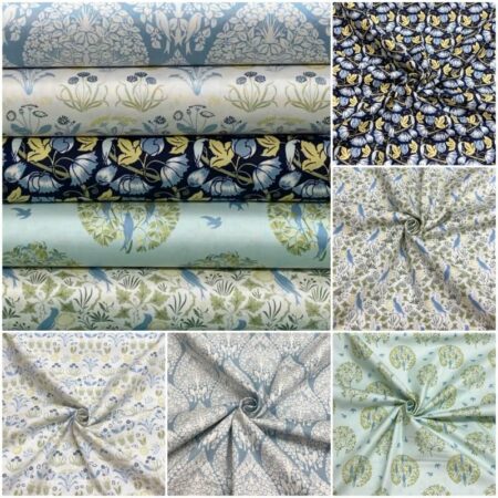 V&A Voysey Birds In Nature Cotton