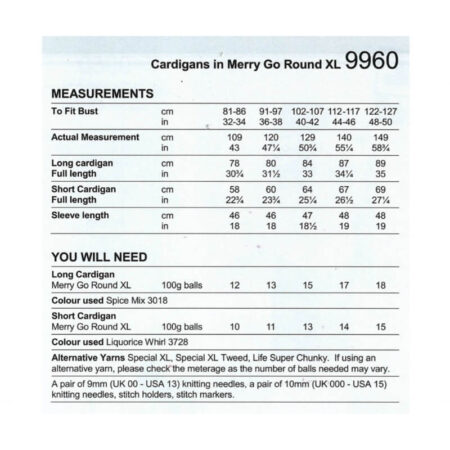 Stylecraft Cardigans Pattern 9960 - Image 2