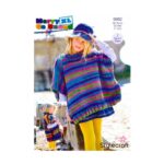 Stylecraft Ponchos Pattern 9962