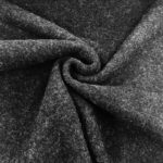 Charcoal Boiled Wool Fabric