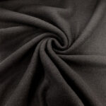 Black Boiled Wool Fabric