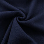 Dark Navy Boiled Wool Fabric