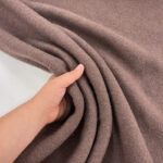 Brown Boiled Wool Fabric