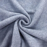 Denim Blue Boiled Wool Fabric