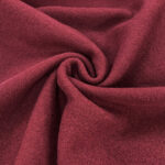 Wine Boiled Wool Fabric