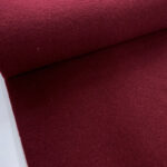 Wine Boiled Wool Fabric