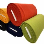 Meadow Green Boiled Wool Fabric
